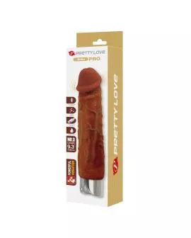 PRETTY LOVE - PRO REALISTISCHER VIBRATOR 23,5 CM Ø 4,8 CM BRAUN