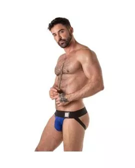 LOCKER GEAR - BREITER TAILBAND-JOCKSTRAP BLAU
