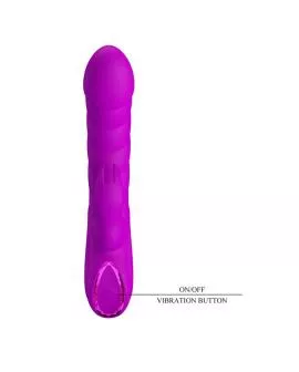PRETTY LOVE - MONICA WIEDERAUFLADBARER DOPPEL-STIMULATIONSVIBRATOR FÜR G-PUNKT UND KLITORIS, LILA