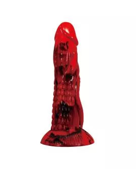 POWER MONSTERS - MINOTAUR FANTASY DILDO MIT SAUGAUFGANG 21 CM Ø 5 CM ROT & SCHWARZ