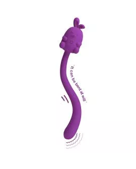 PRETTY LOVE – NIEDLICHER HASE-FLIRTSTIFT, FLEXIBLER VIBRATOR, USB-AUFLADBAR, LILA