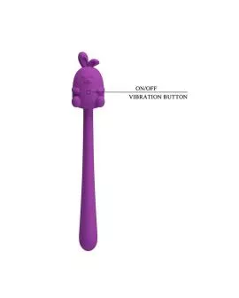 PRETTY LOVE – NIEDLICHER HASE-FLIRTSTIFT, FLEXIBLER VIBRATOR, USB-AUFLADBAR, LILA