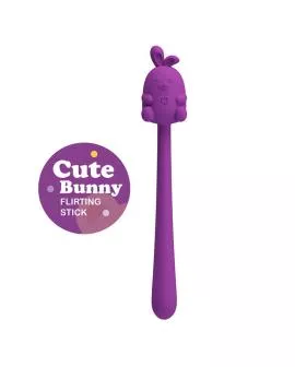PRETTY LOVE – NIEDLICHER HASE-FLIRTSTIFT, FLEXIBLER VIBRATOR, USB-AUFLADBAR, LILA