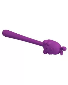 PRETTY LOVE – NIEDLICHER HASE-FLIRTSTIFT, FLEXIBLER VIBRATOR, USB-AUFLADBAR, LILA