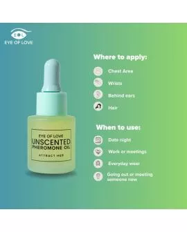 EYE OF LOVE – PHEROMONHALTIGES PARFÜMÖL FÜR MÄNNER, GERUCHSNEUTRAL, 20 ML