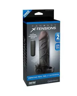 Fantasy X-Tensions - Vibrerende Real Feel 2 Verlängerung Schwarz