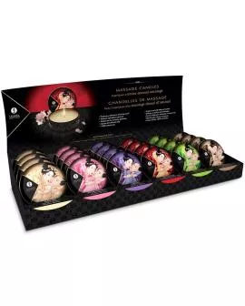SHUNGA -  MINI CARESS BY CANDLELIGHT DISPLAY MASSAGEKERZEN 24 EINHEITEN