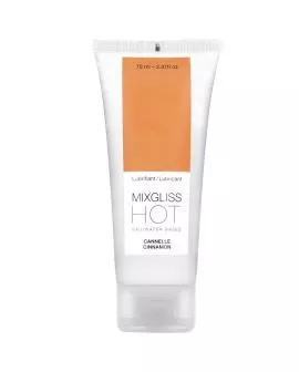 MIXGLISS - Gleitgel mit Wärmeeffekt, Zimtgeschmack, 70 ml