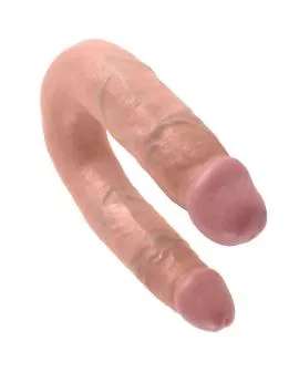 KING COCK - DOPPELPENETRATIONSDILDO 13.9 CM NATÜRLICH