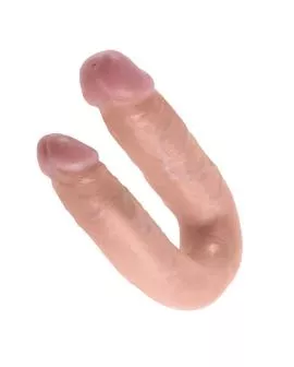 KING COCK - DOPPELPENETRATIONSDILDO 13.9 CM NATÜRLICH