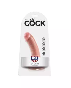 King Cock - 6 Zoll Hahnfleisch Dildo 15,2 cm