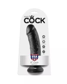 KING COCK - 8 DILDO SCHWARZ 20.3 CM
