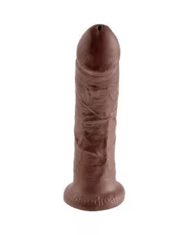 King Cock - 8 Zoll Braun Hahn Dildo 20,3 cm