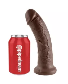 King Cock - 8 Zoll Braun Hahn Dildo 20,3 cm