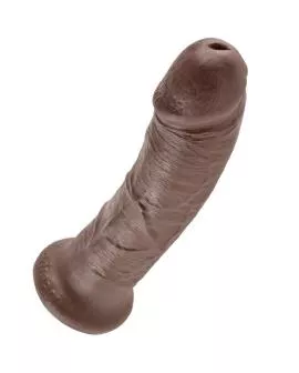 King Cock - 8 Zoll Braun Hahn Dildo 20,3 cm