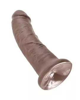 King Cock - 8 Zoll Braun Hahn Dildo 20,3 cm