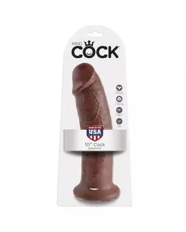KING COCK - 10 DILDO BRAUN 25.4 CM