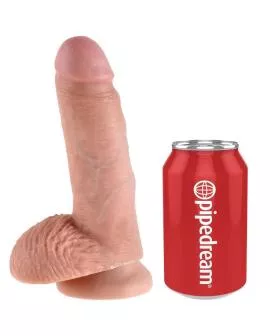 KING COCK - 7 DILDO FLEISCH MIT EIER 17.8 CM