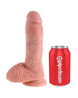 KING COCK - 8 DILDO FLEISCH MIT EIER 20.3 CM