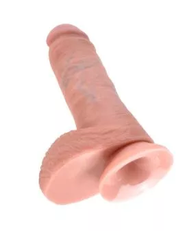 KING COCK - 8 DILDO FLEISCH MIT EIER 20.3 CM