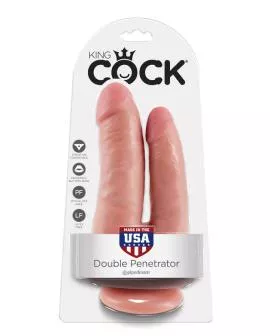 KING COCK Double Penetrator - Fleisch Dildo