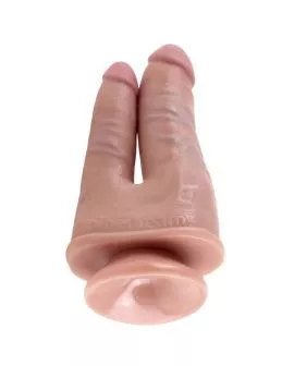 KING COCK Double Penetrator - Fleisch Dildo