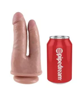 KING COCK Double Penetrator - Fleisch Dildo