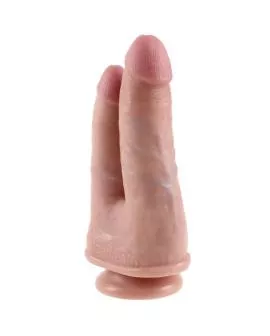 KING COCK Double Penetrator - Fleisch Dildo