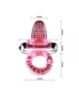 BAILE - SWEET ABS 10 RHYTHMS RING ROSA VIBRATOR PENISRING