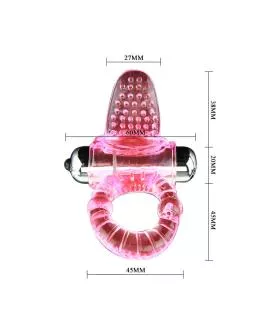 BAILE Sweet Abs Vibrator-Penisring - 10 Rhythmen Rosa