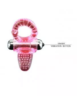 BAILE - SWEET ABS 10 RHYTHMS RING ROSA VIBRATOR PENISRING