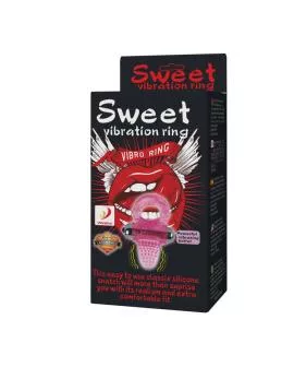 BAILE Sweet Abs Vibrator-Penisring - 10 Rhythmen Rosa