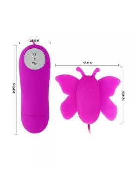 Baile Butterfly Klitoris-Stimulator - Lila Fernbedienung