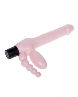 BAILE Seilloser TPR-Gurt mit Vibration und Analstimulation - 25,4 cm