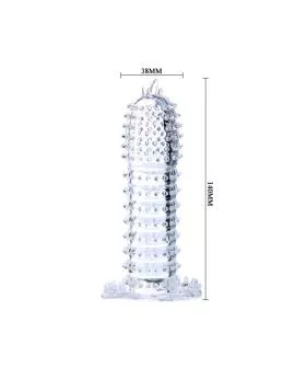 BAILE - PENISHÜLLE MIT TRANSPARENTEN REIZPUNKTEN 14 CM