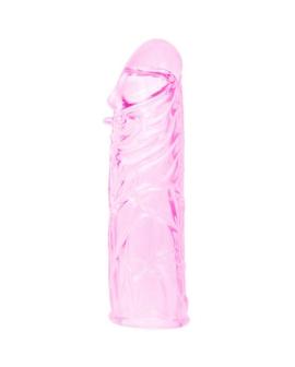 BAILE Rosa Stimulierende Penishülle aus Silikon - 13 cm