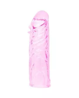 BAILE Rosa Stimulierende Penishülle aus Silikon - 13 cm