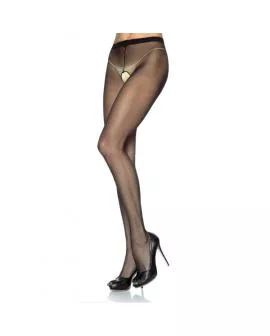 LEG AVENUE - NYLONHÖSCHEN MIT SCHRITTÖFFNUNG SCHWARZ