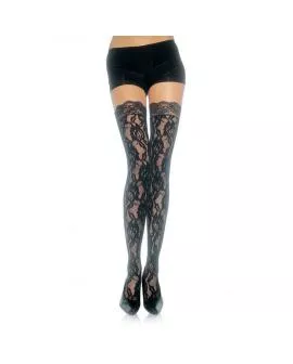 Leg Avenue Floral Spitzenstrümpfe - Erotische Strümpfe