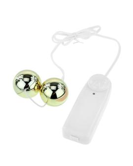 BAILE - Goldener Vibrator mit chinesischen Bällen