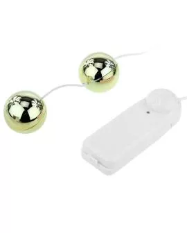 BAILE - Goldener Vibrator mit chinesischen Bällen