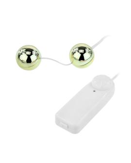 BAILE - Goldener Vibrator mit chinesischen Bällen
