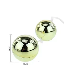 BAILE - Goldener Vibrator mit chinesischen Bällen