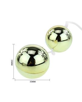BAILE - Goldener Vibrator mit chinesischen Bällen