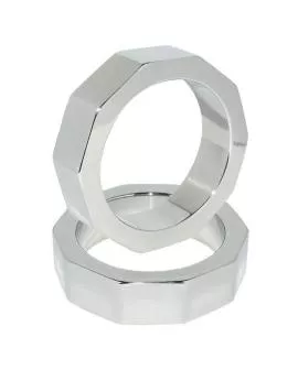 METAL HARD - Penis- und Hodenring 45 mm