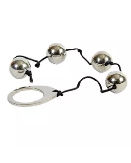 METAL HARD - Metallperlen 4er Set 20mm Erotik