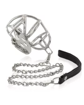 METAL HARD - Keuschheitsring aus Metall mit Riemen
