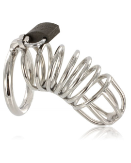 METAL HARD - Keuschheitsgürtel mit Hartkäfigring aus Metall