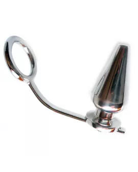 METAL HARD - Stahlring mit Analplug, 45x50 mm
