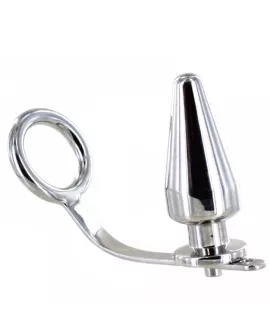 METAL HARD - Stahlring mit Analplug 80 x 55 mm